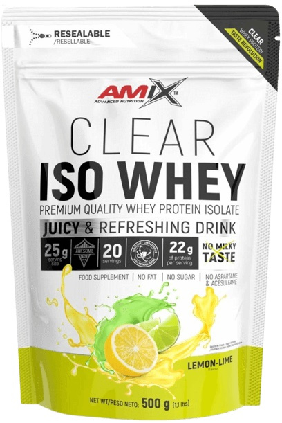 Amix Clear Iso Whey 500 g - citrón/limetka