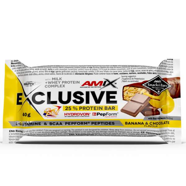 Amix Nutrition Amix Exclusive Protein Bar 40 g - banán/čokoláda