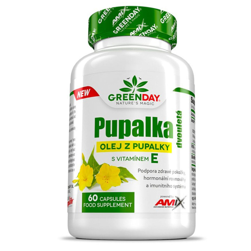 GREENDAY Pupalkový olej s vitamínem E 90 kapslí