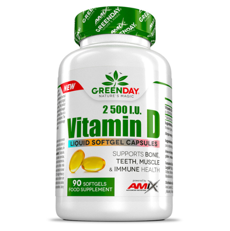 Amix Vitamín D 2500 I.U. 90 kapslí