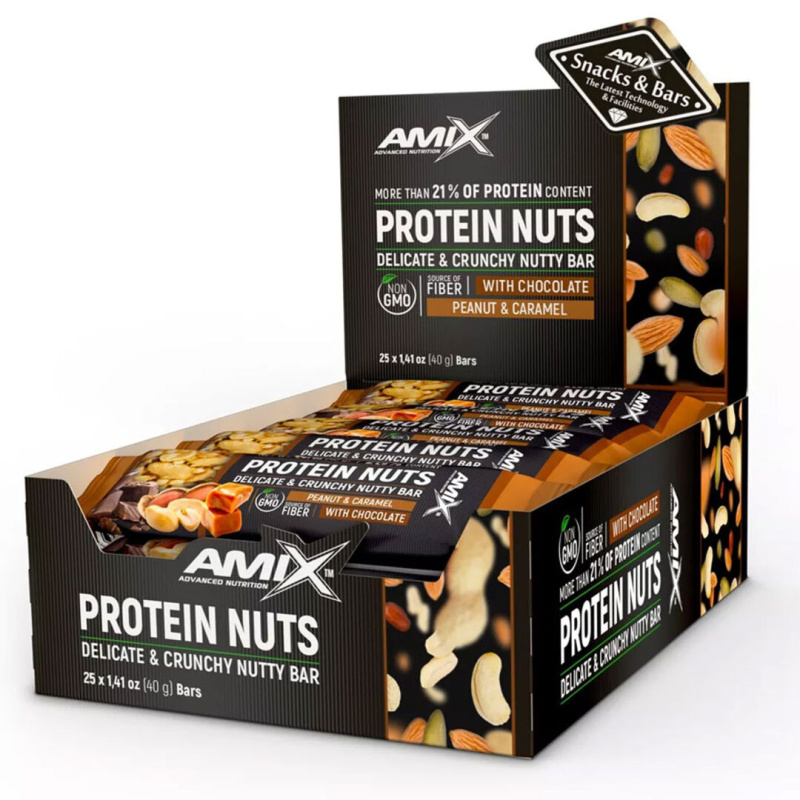AMIX Protein Nuts Bar, 40 g Příchuť: Kešu/Kokos