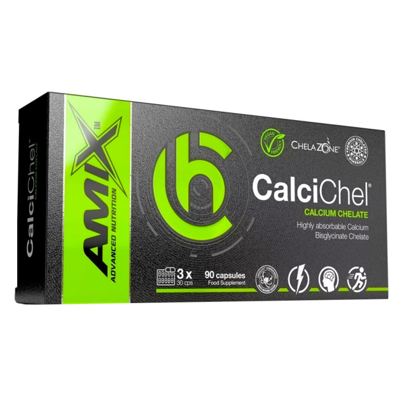 AMIX ChelaZone CalciChel vápník v chelátové formě 90 kapslí
