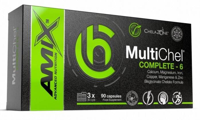 Amix Nutrition ChelaZone® MultiChel® Complete-6 - 90 kapslí