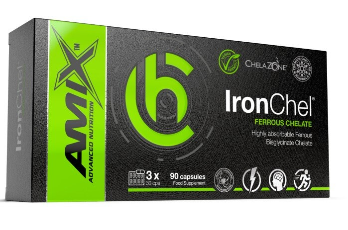 AMIX ChelaZone IronChel železo v chelátové formě 90 kapslí