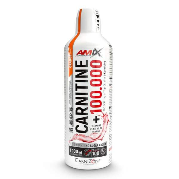 AMIX Carnitine 100000, 1000 ml Příchuť: Pomeranč