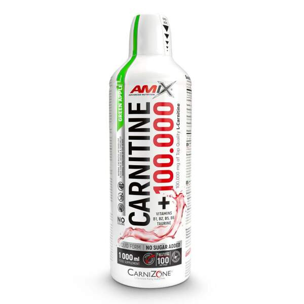 AMIX Carnitine 100000, 1000 ml Příchuť: Zelené jablko