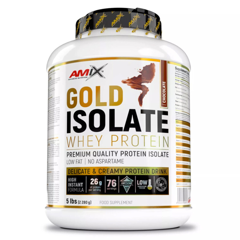Amix Gold Whey Protein Isolate 2280 g Příchuť: Neochucený
