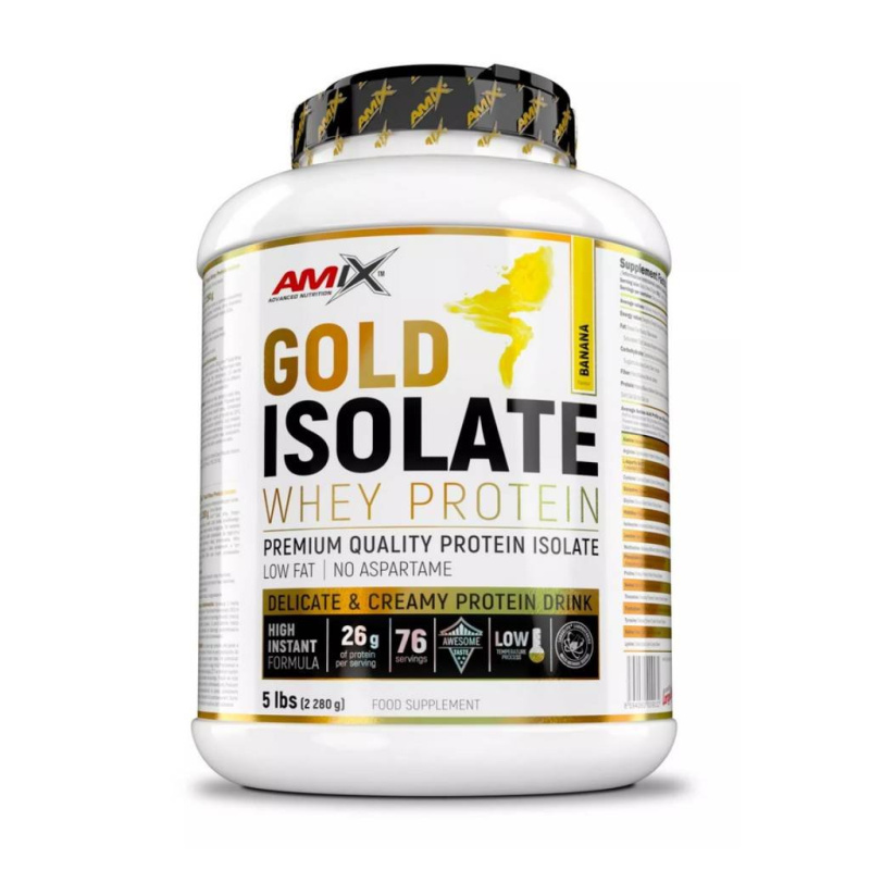 Amix Gold Whey Protein Isolate 2280 g Příchuť: Neochucený