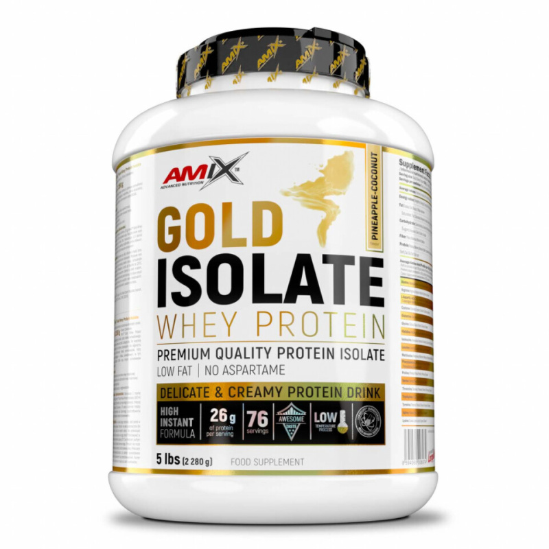 Amix Gold Whey Protein Isolate 2280 g Příchuť: Ananas/Kokos