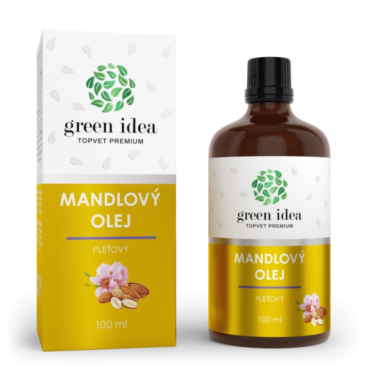 Green Idea Mandlový olej pleťový olej lisovaný za studena 100 ml
