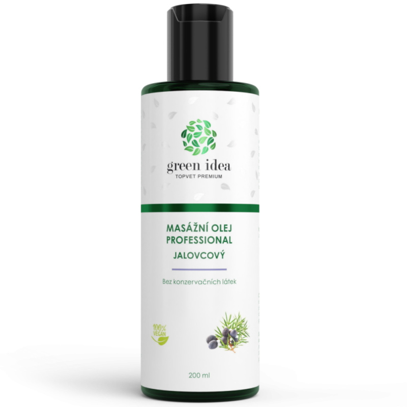GREEN IDEA Jalovcový masážní olej professional 200 ml