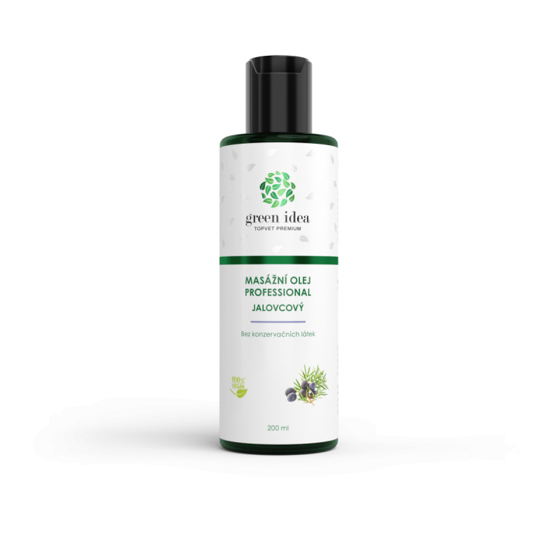 GREEN IDEA Jalovcový masážní olej professional 200 ml