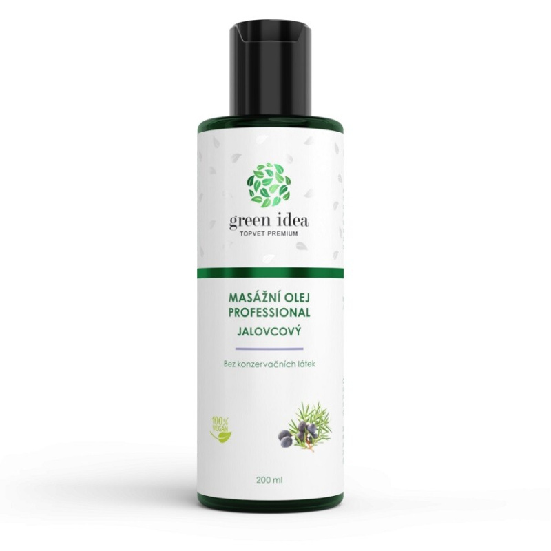 GREEN IDEA Jalovcový masážní olej professional 200 ml