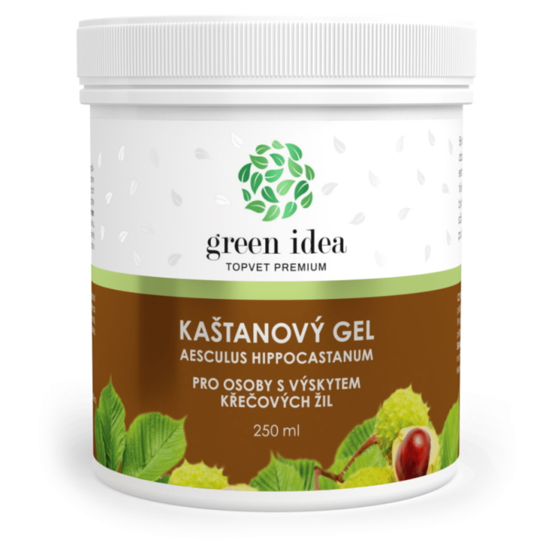 Green Idea Kaštanový gel masážní gel na žíly a cévy 250 ml