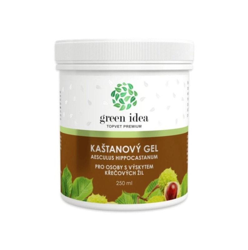 Green Idea Kaštanový gel masážní gel na žíly a cévy 250 ml