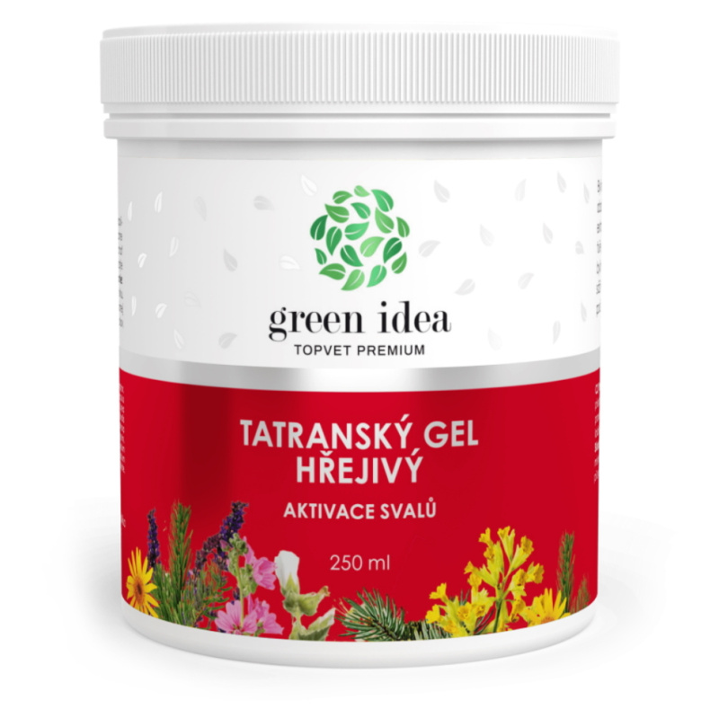 GREEN IDEA Tatranský bylinný gel hřejivý 250 ml