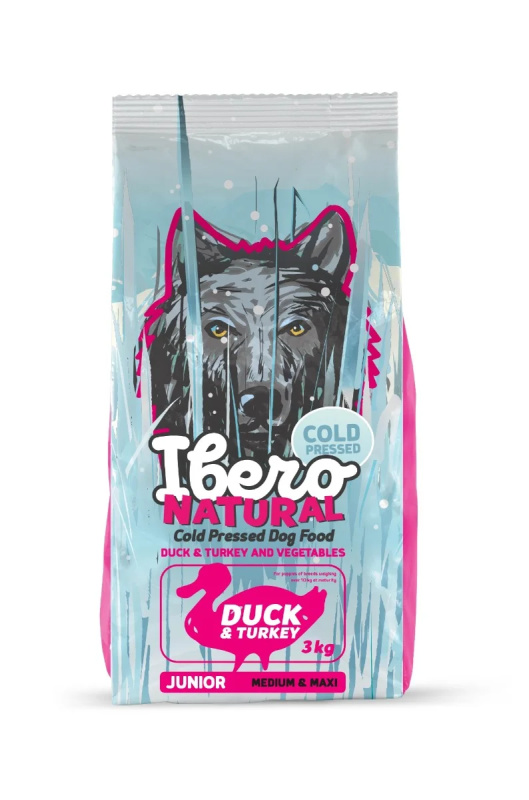 Ibero Cold Press Dog Junior Medium/Large Duck - 3kg