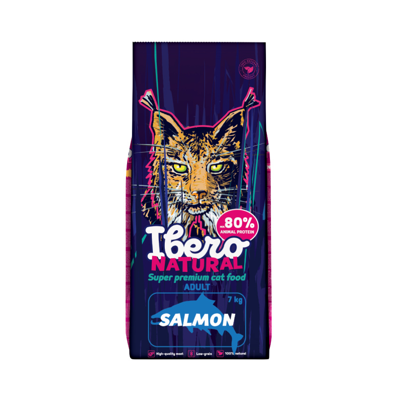 Ibero Natural Cat Adult Salmon - 7kg