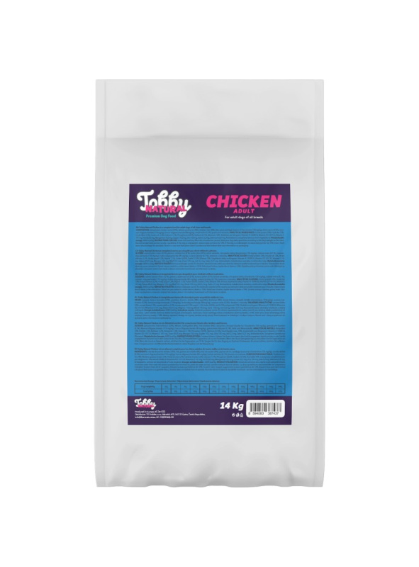 Tobby Natural Adult Dog Chicken - 14kg