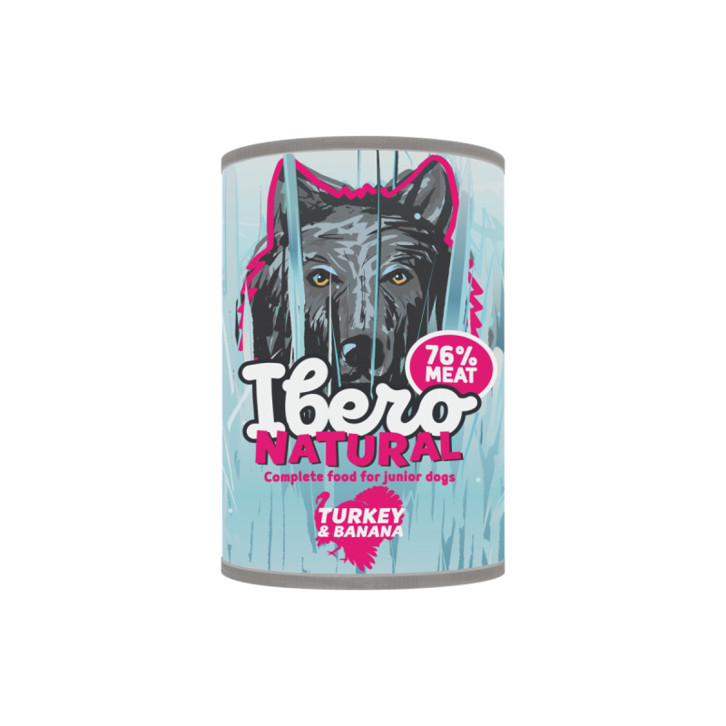 Ibero Cold Pressed LG Konz. 400g - Junior Turkey & Banana