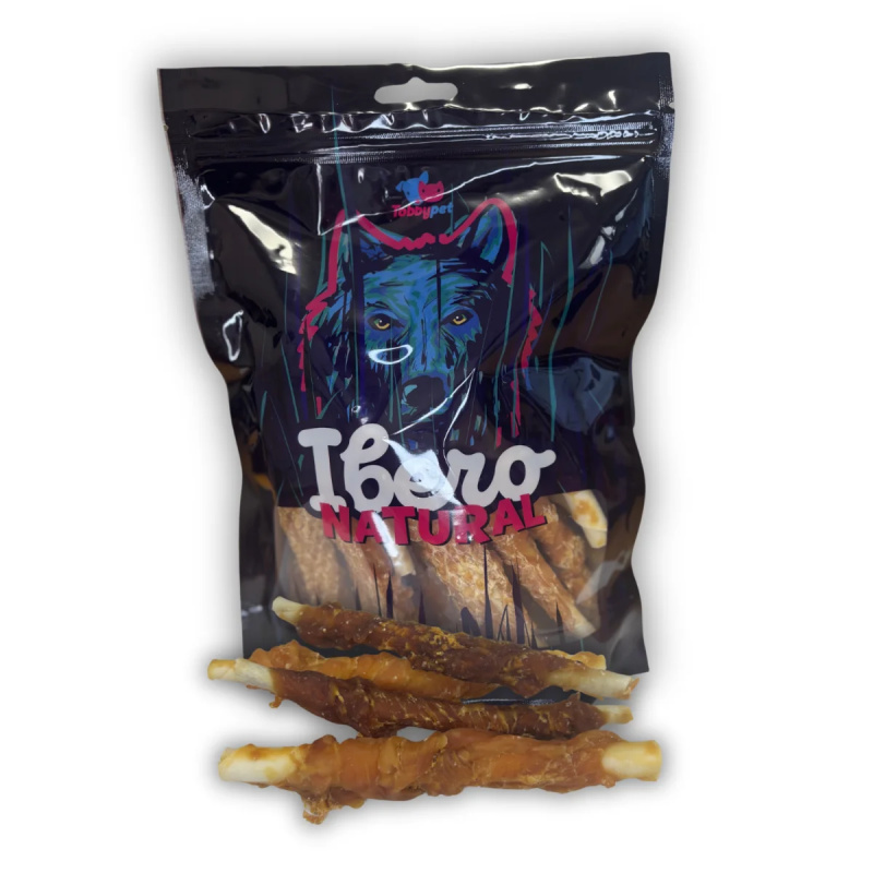 Ibero Natural Snack Chicken Rawhide Roll - 300g