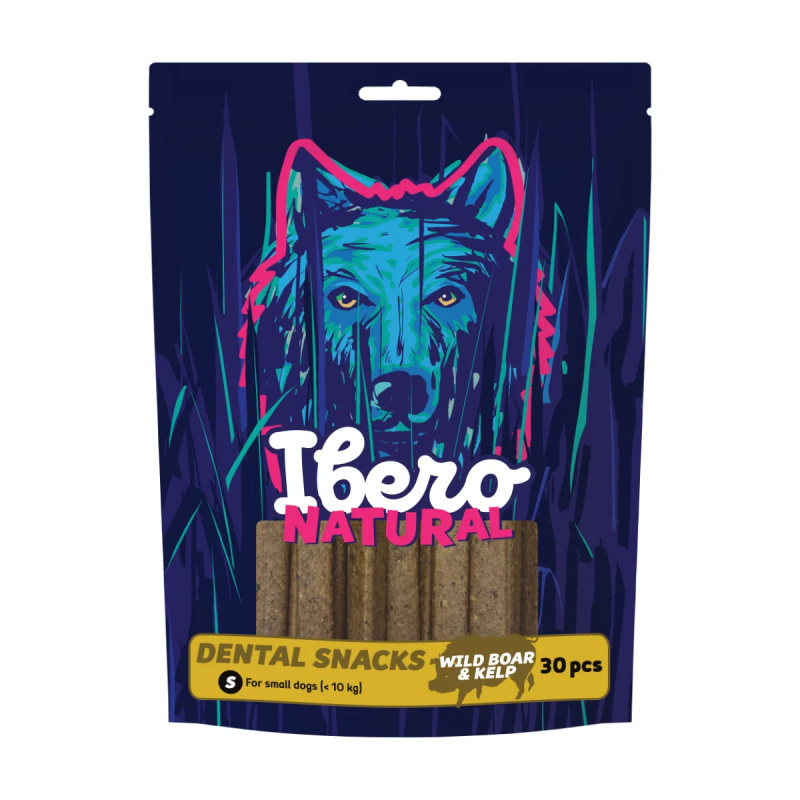 Ibero Natural Dental Snack Divočák/Mořská řasa - S (30ks)