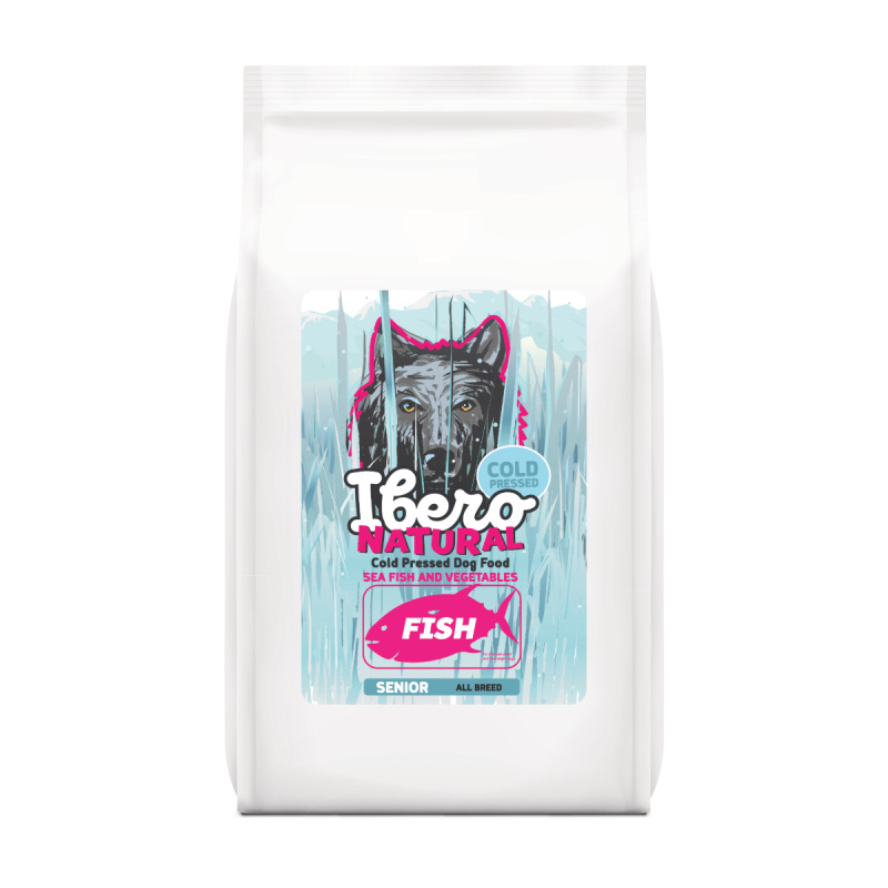 Ibero Cold Press Dog Senior Fish - 12 + 3kg GRATIS