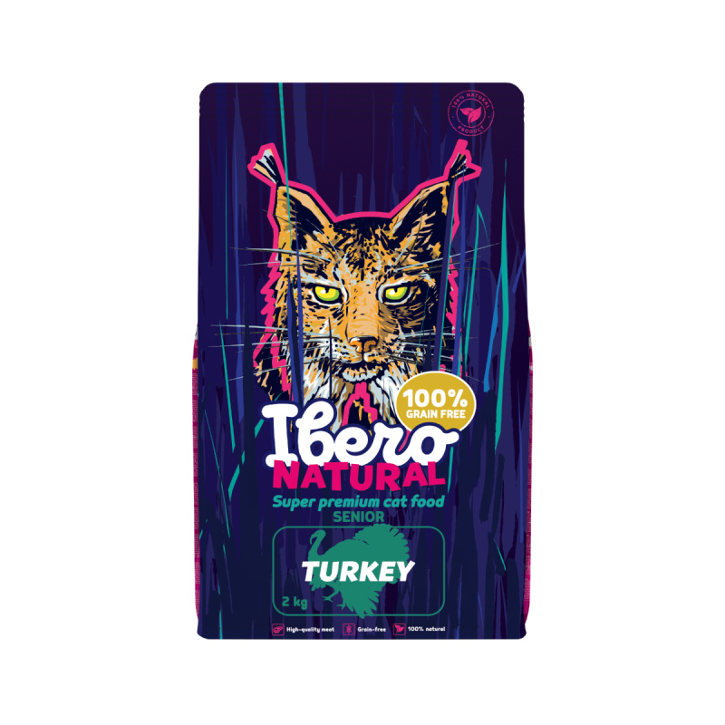 Ibero Grain Free Cat Senior Turkey - 2kg