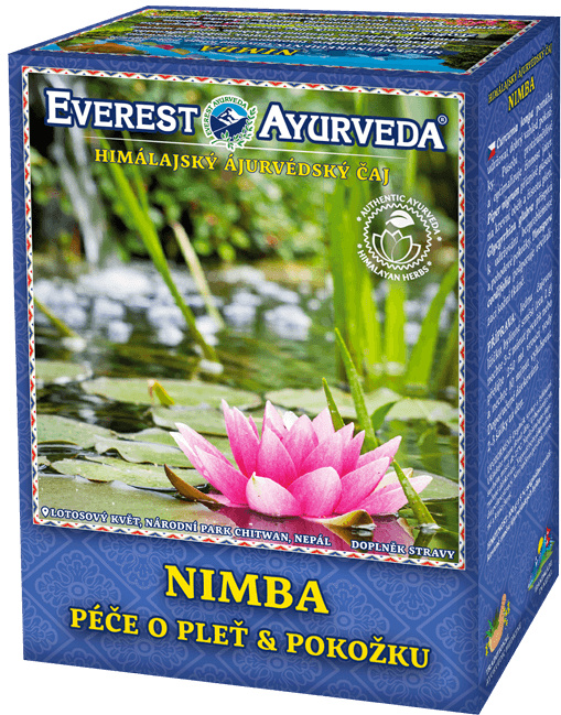 Everest Ayurveda NIMBA himalájský bylinný čaj účinný na regeneraci pokožky zvaný čistič krve 100 g