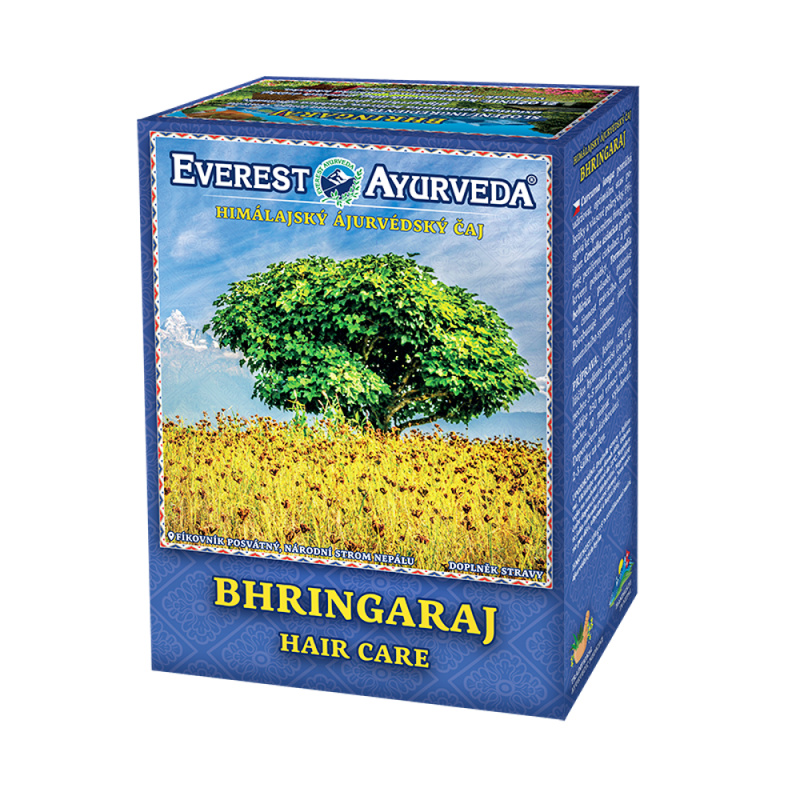 Everest Ayurveda Ajurvedský čaj BHRINGARAJ péče o vlasy 100 g