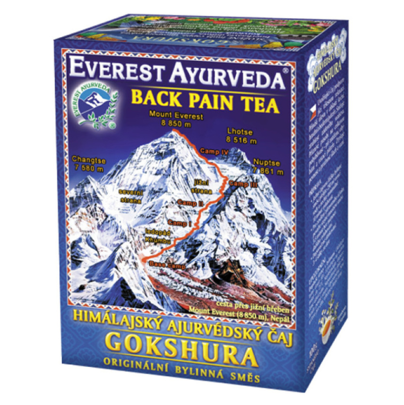 Everest Ayurveda GOKSHURA himalájský bylinný čaj ulevující od bolesti zad a páteře 100 g