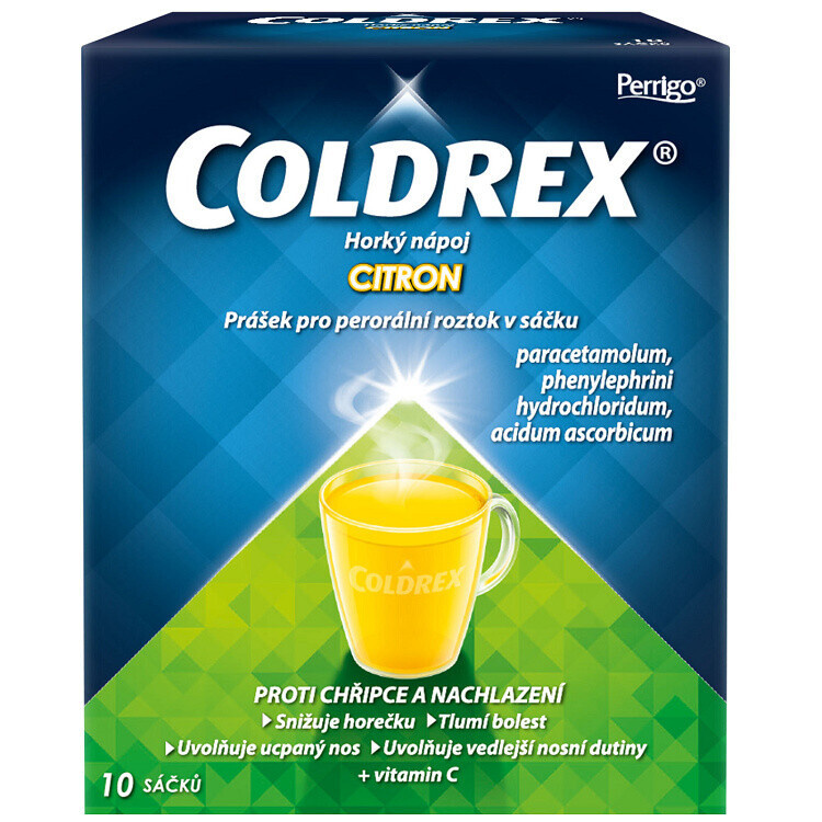 COLDREX Horký nápoj citrón 10 sáčků
