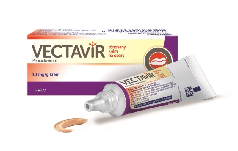 VECTAVIR TÓNOVANÝ KRÉM NA OPARY 10MG/G krém 1X2G