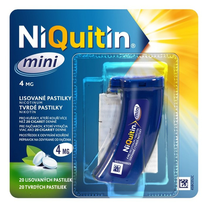 NIQUITIN MINI 4MG lisovaná pastilka 1X20