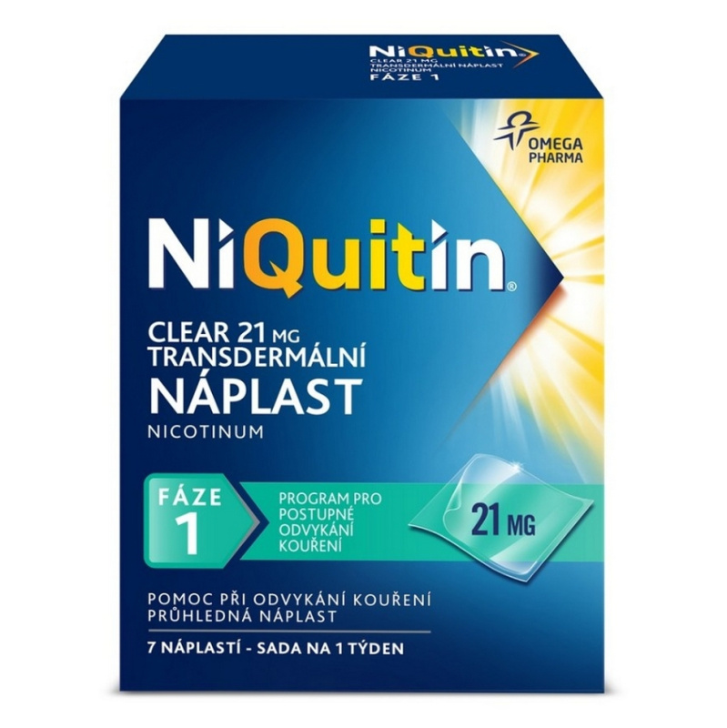 NIQUITIN CLEAR 21MG/24H Transdermální náplast 7
