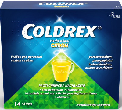Coldrex Horký nápoj Citron por.plv.sol.scc.14