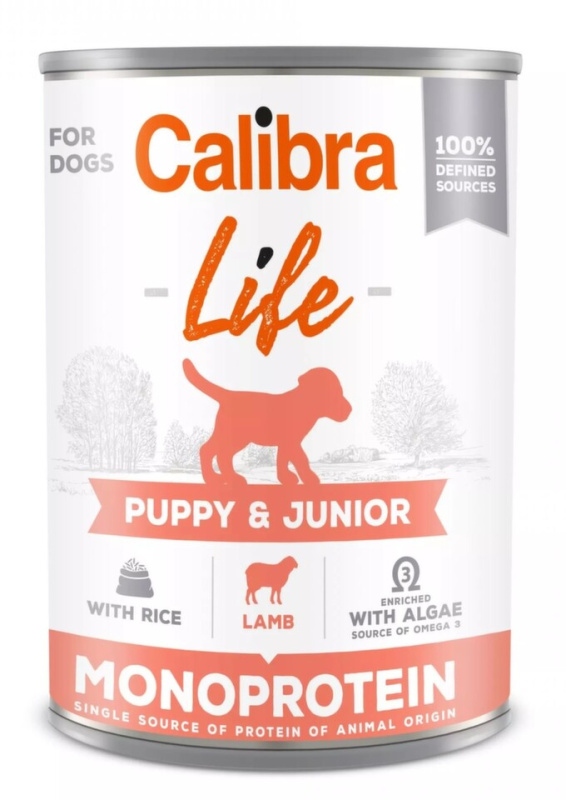 Calibra Dog Life  konz.Puppy&Junior Lamb&rice 400 g