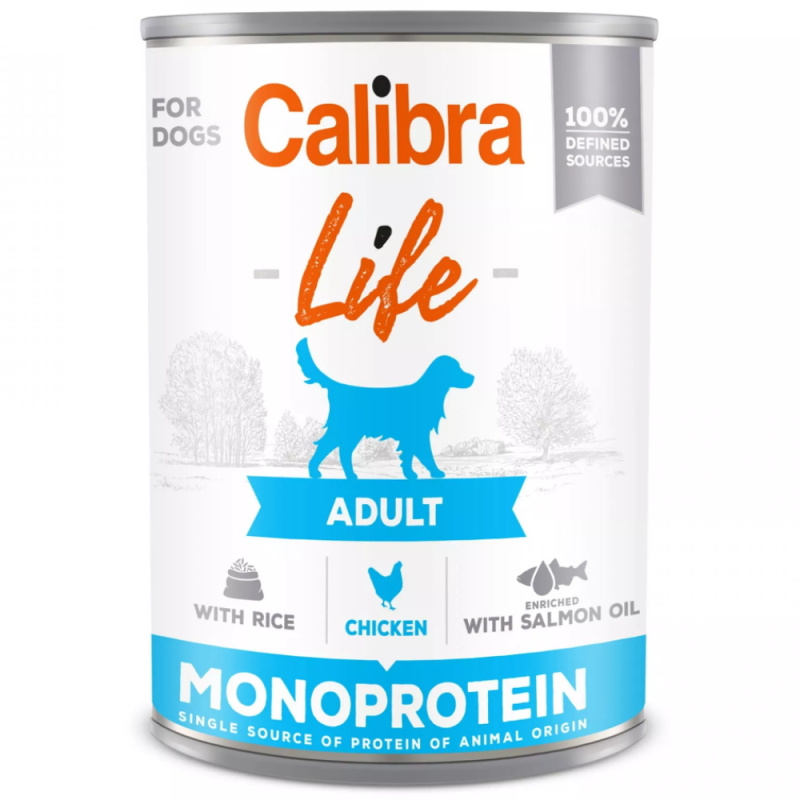 Calibra Dog Life  konz.Adult Chicken with rice 400 g