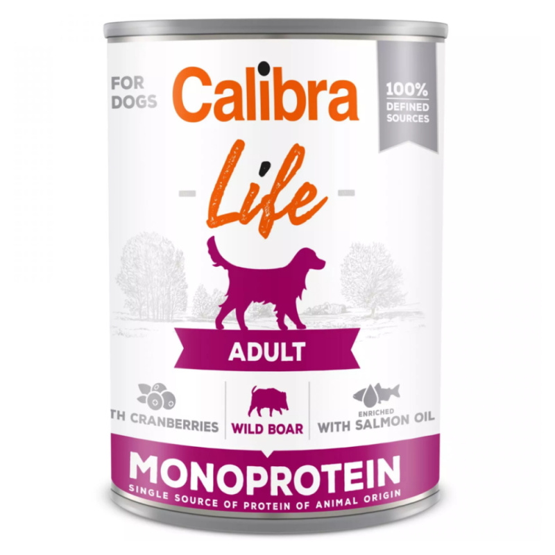 Calibra Dog Life  konz.Adult Wild boar with cran. 400 g