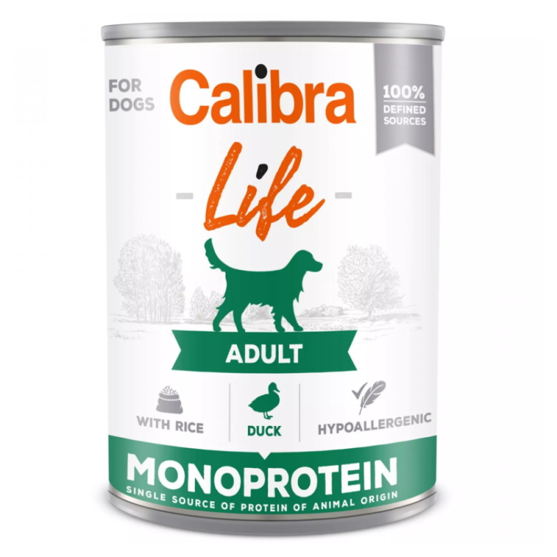 Calibra Dog Life  konz.Adult Duck with rice 400 g