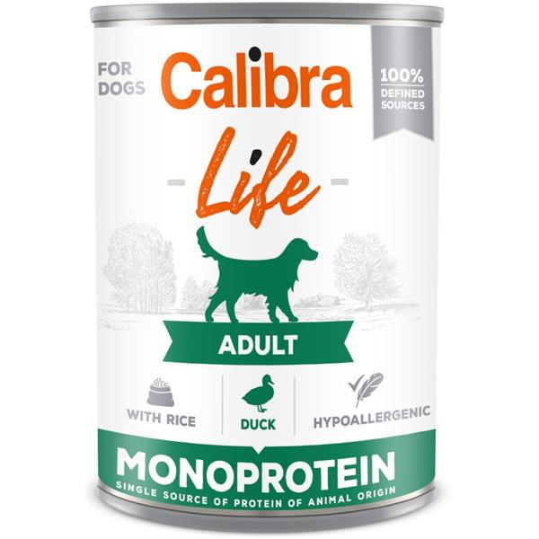 Calibra Dog Life  konz.Adult Duck with rice 400 g