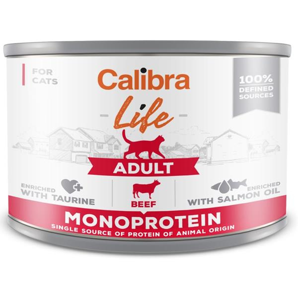 Calibra Cat Life  konz.Adult Beef 200 g