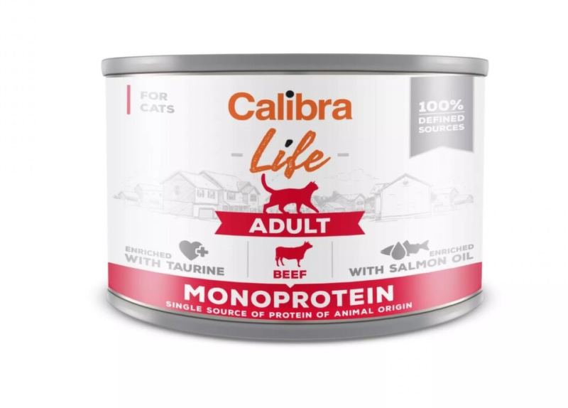 Calibra Cat Life  konz.Adult Beef 200 g