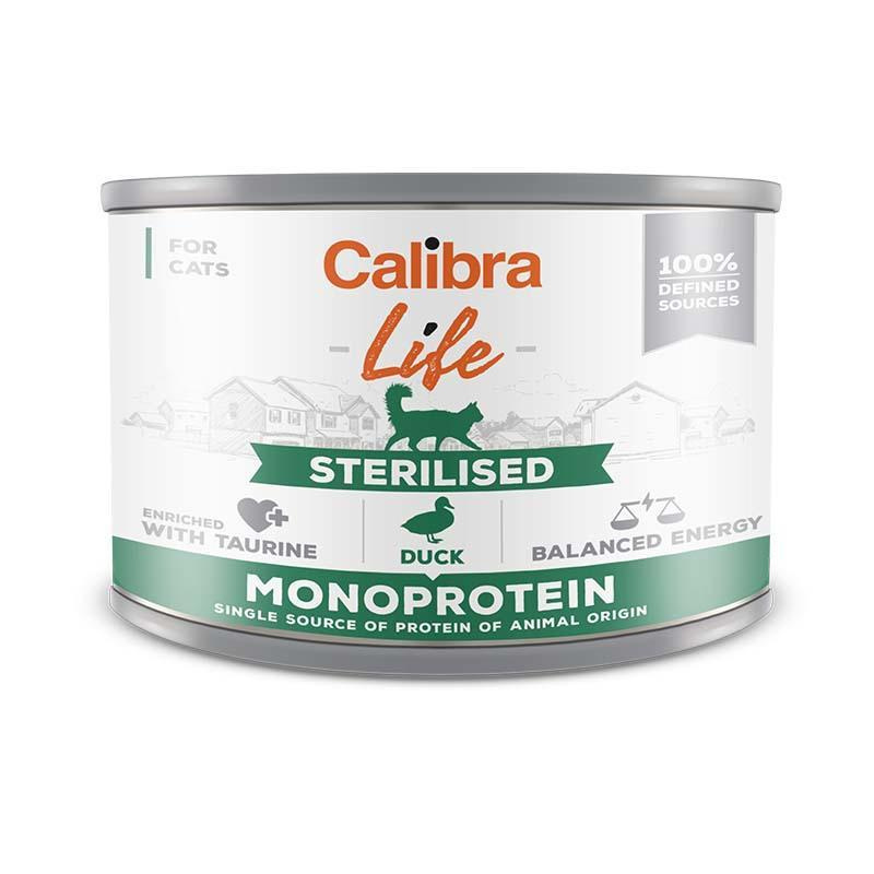 Calibra Cat Life konz.Sterilised Duck 200 g