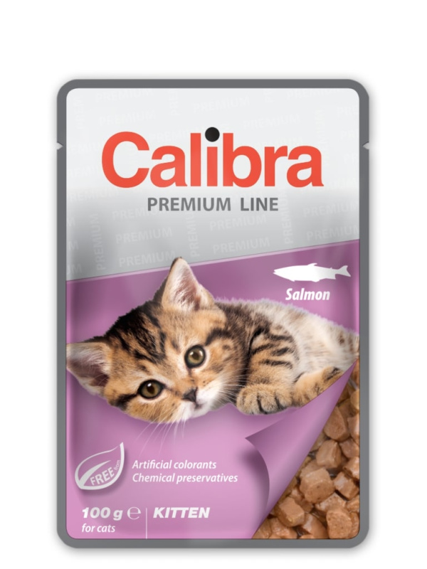 Calibra Cat kapsa Premium Kitten Salmon 100g