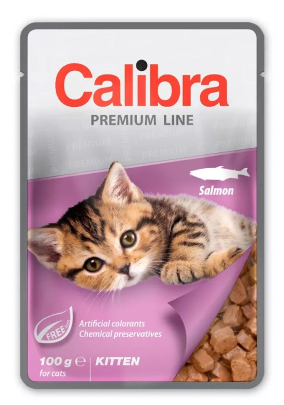 Calibra Cat kapsa Premium Kitten Salmon 100g