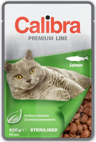 Calibra Cat kapsa Premium Sterilised Salmon 100g