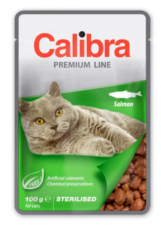 Calibra Cat kapsa Premium Sterilised Salmon 100g