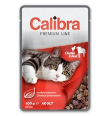 Calibra Cat kapsa Premium Adult Chicken & Beef 100g