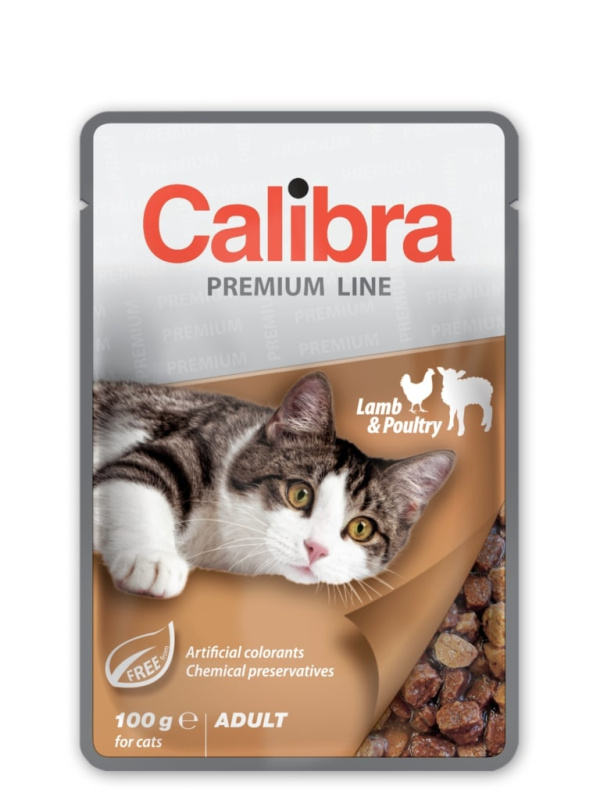 Calibra Cat kapsa Premium Adult Lamb & Poultry 100g
